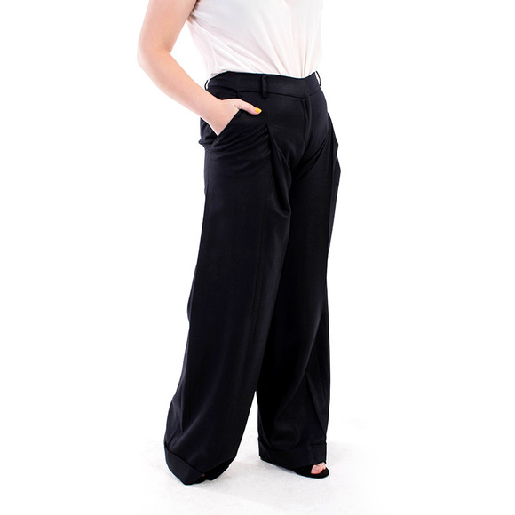 ALBINO MEDIUM RISE WIDE LEG PANTS | WOMENS SIZE 31 - Picture 2 of 5